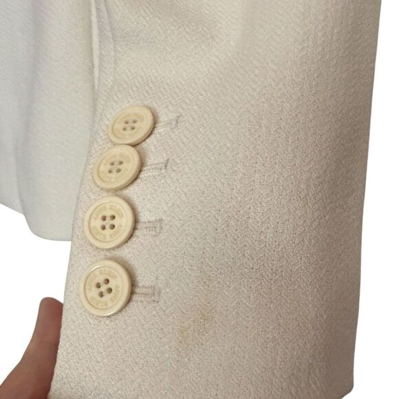 Anne Klein Off White Blazer Size 4P - Picture 12 of 16